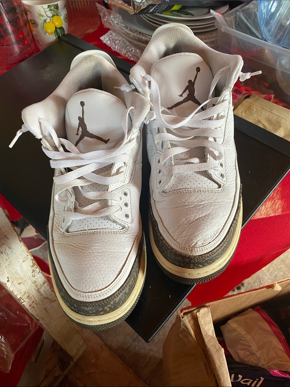 Jordan Kids White and Black Jumpman Low-Top Sneakers
